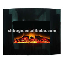 Curved Wall Mounted electric fireplace